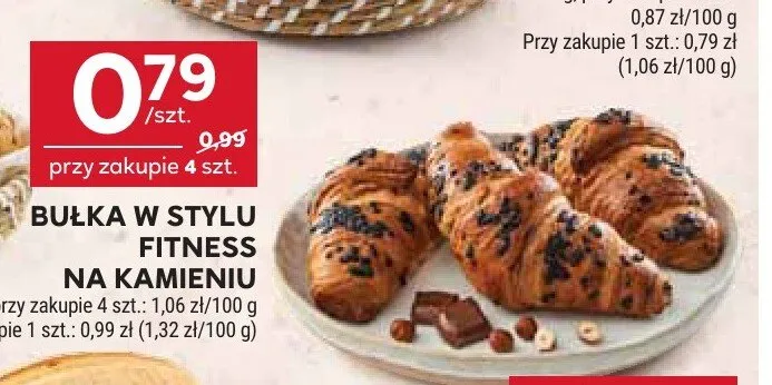 Bułka w stylu fitness na kamieniu promocja w Stokrotka