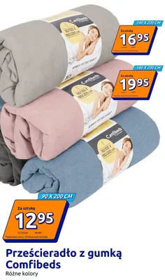 Prześcieradło z gumką Comfibeds 90x200 cm promocja w Action