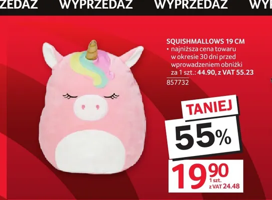 Maskotka Squishmallows 19 cm promocja w Selgros