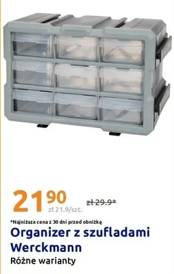 Organizer z szufladami promocja w Action