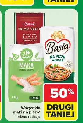Mąki na pizzę promocja w Carrefour