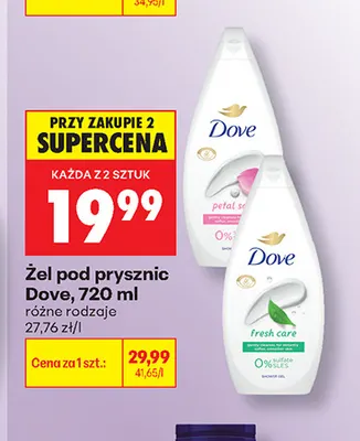 Żel pod prysznic Dove promocja w Biedronka