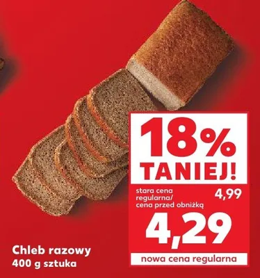 Chleb razowy promocja w Kaufland