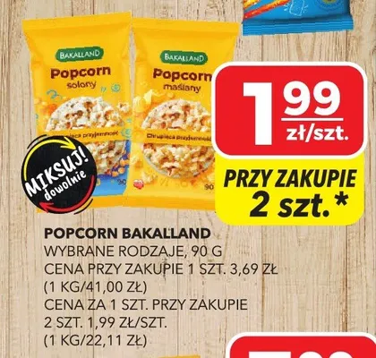 Popcorn Bakalland solony promocja w Top Market