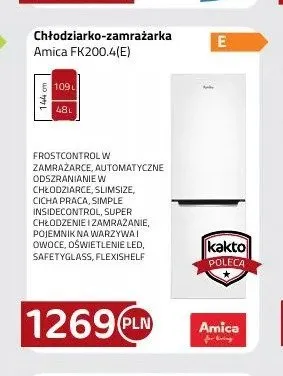 Chłodziarko-zamrażarka Amica FK200,4(E) promocja w kakto.pl