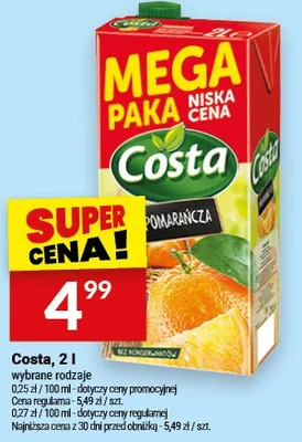 Sok Costa promocja w Twój Market