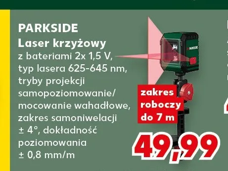Laser krzyżowy Parkside promocja w Kaufland