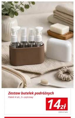 Zestaw butelek podróżnych promocja w KiK
