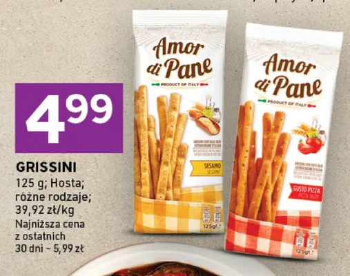 Grissini Amor di Pane Hosta promocja w Stokrotka