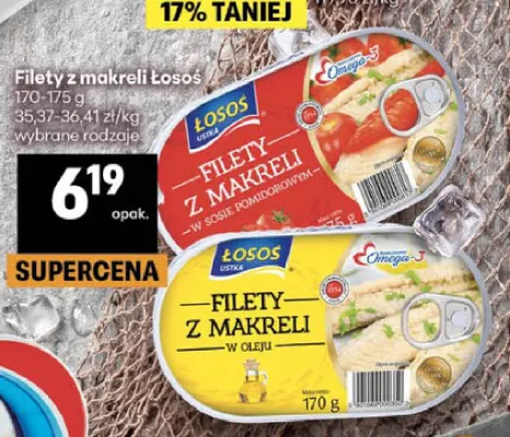 Filety z makreli w sosie pomidorowym Łosoś promocja w Delikatesy Centrum