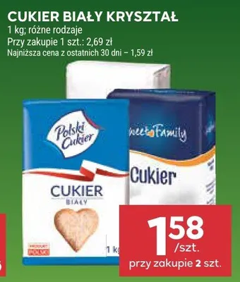 Cukier biały kryształ promocja w Stokrotka