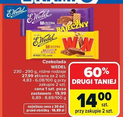 Czekolada mleczna wow promocja w Carrefour Market