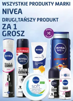 Dezodorant Nivea Black & White Invisible Clear spray promocja w Dino