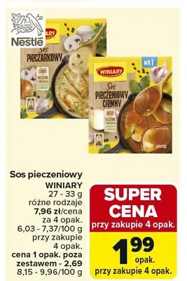 Sos pieczeniowy WINIARY promocja w Carrefour