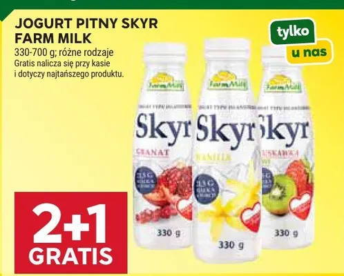 Jogurt pitny promocja w Stokrotka