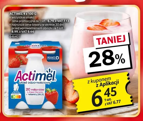 Napój jogurtowy Actimel 4-pak Danone promocja w Selgros