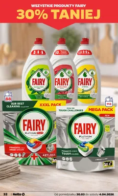 Płyn do zmywania naczyń Clean & Fresh promocja w Netto