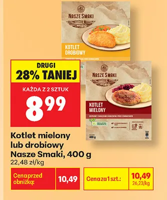Kotlet mielony Nasze Smaki promocja w Biedronka