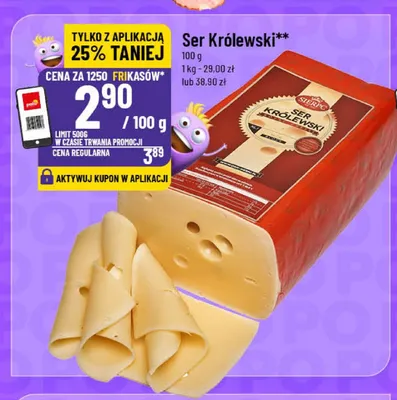 Ser Królewski Sierpc promocja w POLOmarket