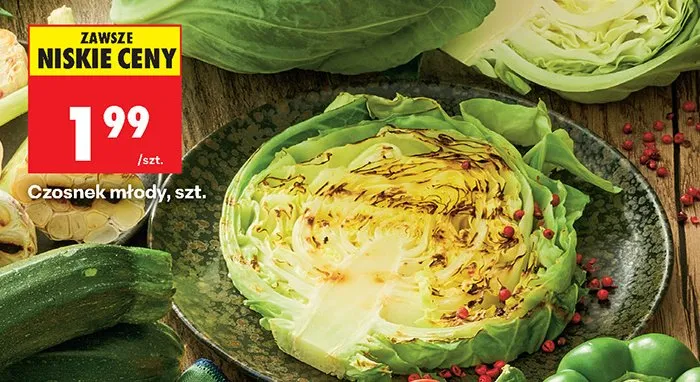 Czosnek młody promocja w Biedronka