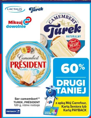 Ser camembert Président promocja w Carrefour Market