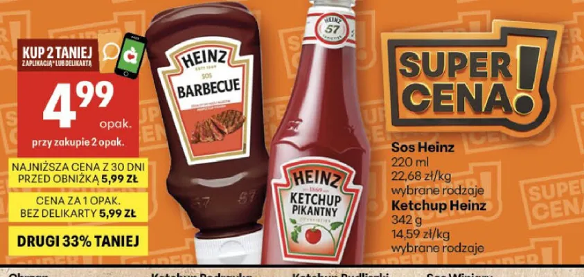 Sos Heinz Barbecue promocja w Delikatesy Centrum