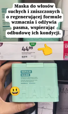 Maska do włosów Hairmate Repair promocja w Rossmann
