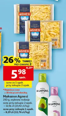 Makaron Agnesi promocja w Auchan