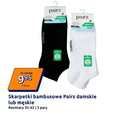 Skarpetki bambusowe damskie lub męskie promocja w Action
