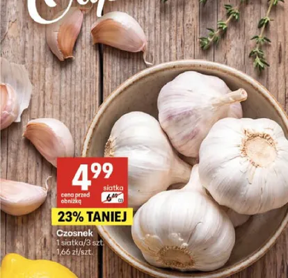 Czosnek promocja w Delikatesy Centrum