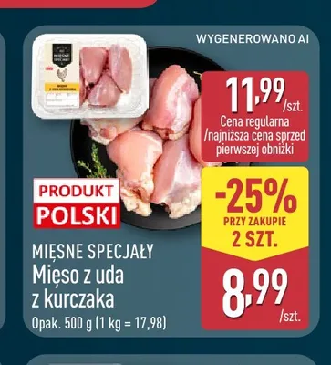 Mięso z uda z kurczaka Mięsne Specjały promocja w Aldi