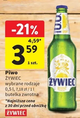 Piwo Żywiec promocja w Intermarche