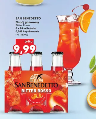 Napój gazowany San Benedetto Bitter Rosso 6-pak promocja w Kaufland