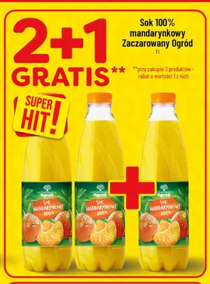 Sok 100% mandarynkowy Zaczarowany Ogród promocja w POLOmarket