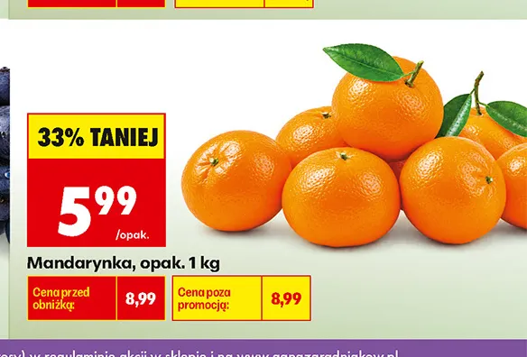 Mandarynki promocja w Biedronka