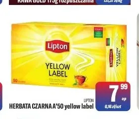 Herbata czarna Yellow Label Lipton promocja w Tomi Markt