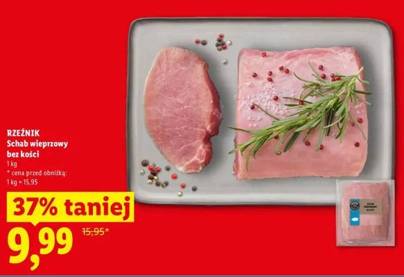 Schab wieprzowy bez kości Rzeźnik promocja w Lidl
