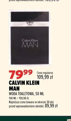 Woda toaletowa Calvin Klein Man promocja w Drogerie Natura