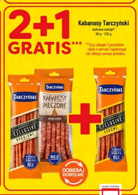 Kabanosy Tarczyński Exclusive drobiowe promocja w POLOmarket