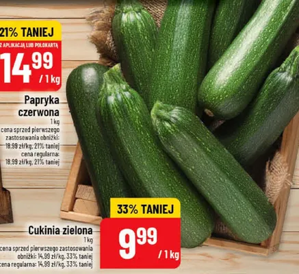 Cukinia zielona POLOmarket promocja w POLOmarket