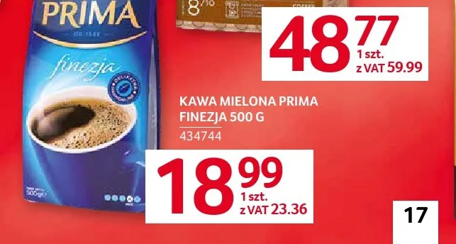 Kawa mielona Prima Finezja promocja w Selgros