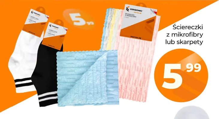 Ściereczki z mikrofibry Vergionic promocja w POLOmarket