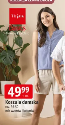 Koszula damska Tissaia roz. 36-50 promocja w Leclerc