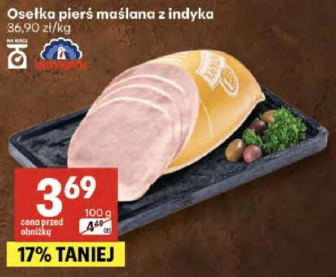 Osełka pierś maślana z indyka promocja w Delikatesy Centrum