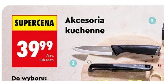 Akcesoria kuchenne - obieraczka i nóż uniwersalny promocja w Biedronka