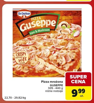 Pizza mrożona Guseppe Dr. Oetker promocja w Carrefour Market