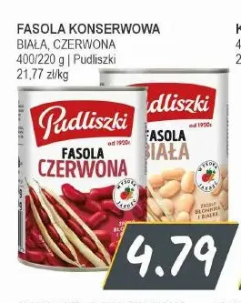 Fasola konserwowa czerwona Pudliszki promocja w Słoneczko