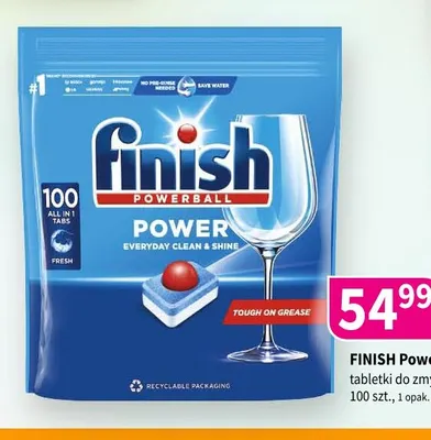 Tabletki do zmywarek Finish Power Fresh promocja w Drogerie Polskie
