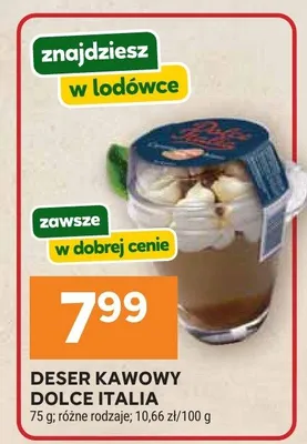 Deser kawowy Dolce Italia promocja w Stokrotka