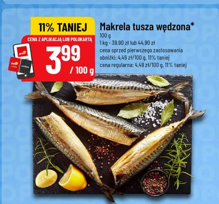Makrela tusza wędzona promocja w POLOmarket